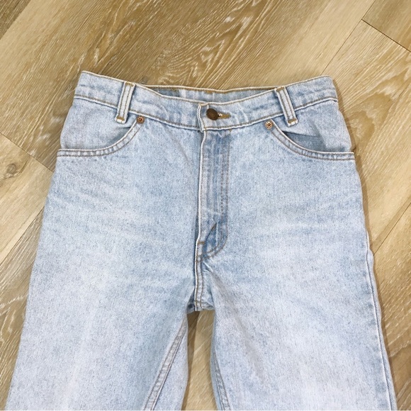 LEVI’S Vintage 80s 90s Light Wash 619 Orange Tab High Waisted Jeans - Picture 3 of 8